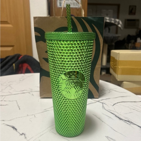 Starbucks Neon Green Textured Cold Cup - Picture 1 of 5